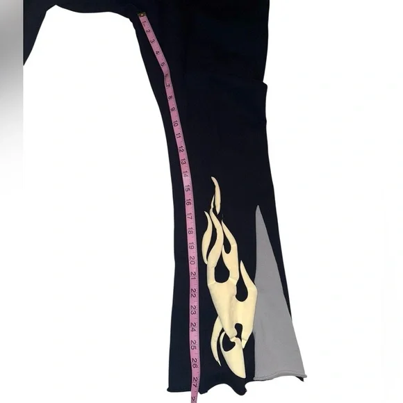 Millii Merch Women’s Millii Flame Flare Joggers Small Like New Orig $250 - Picture 5 of 9